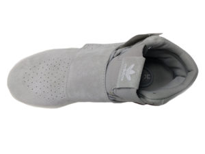 Adidas Tubular Invader Strap светло-серые замшевые