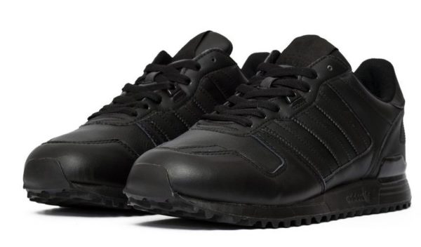 Adidas ZX 700 кожаные black черные (40-45)
