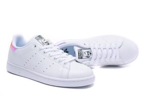 Adidas Stan Smith «Metallic Silver» белые с цветным (35-39)