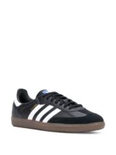 Adidas Samba черные с белым кожа-замша женские (36-40)